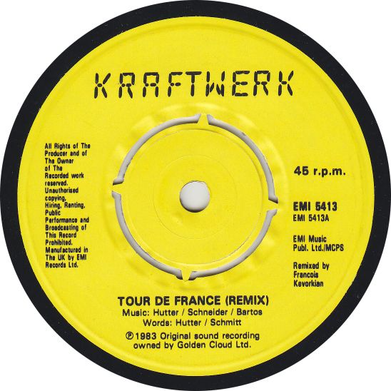 T-shirt Kraftwerk Tour De France – Édition électro Années 80 – Coton – Marque NAUGHTEES